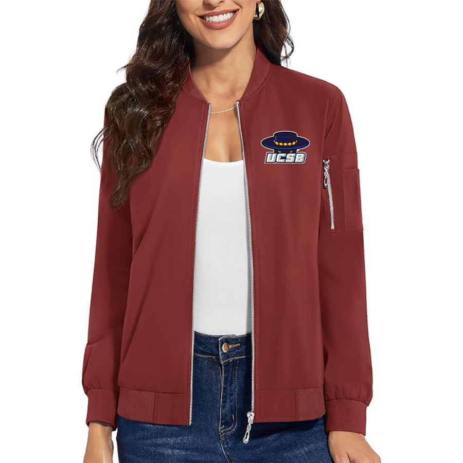 Women's UCSB Gauchos Premium Bomber Jacket Outerwear